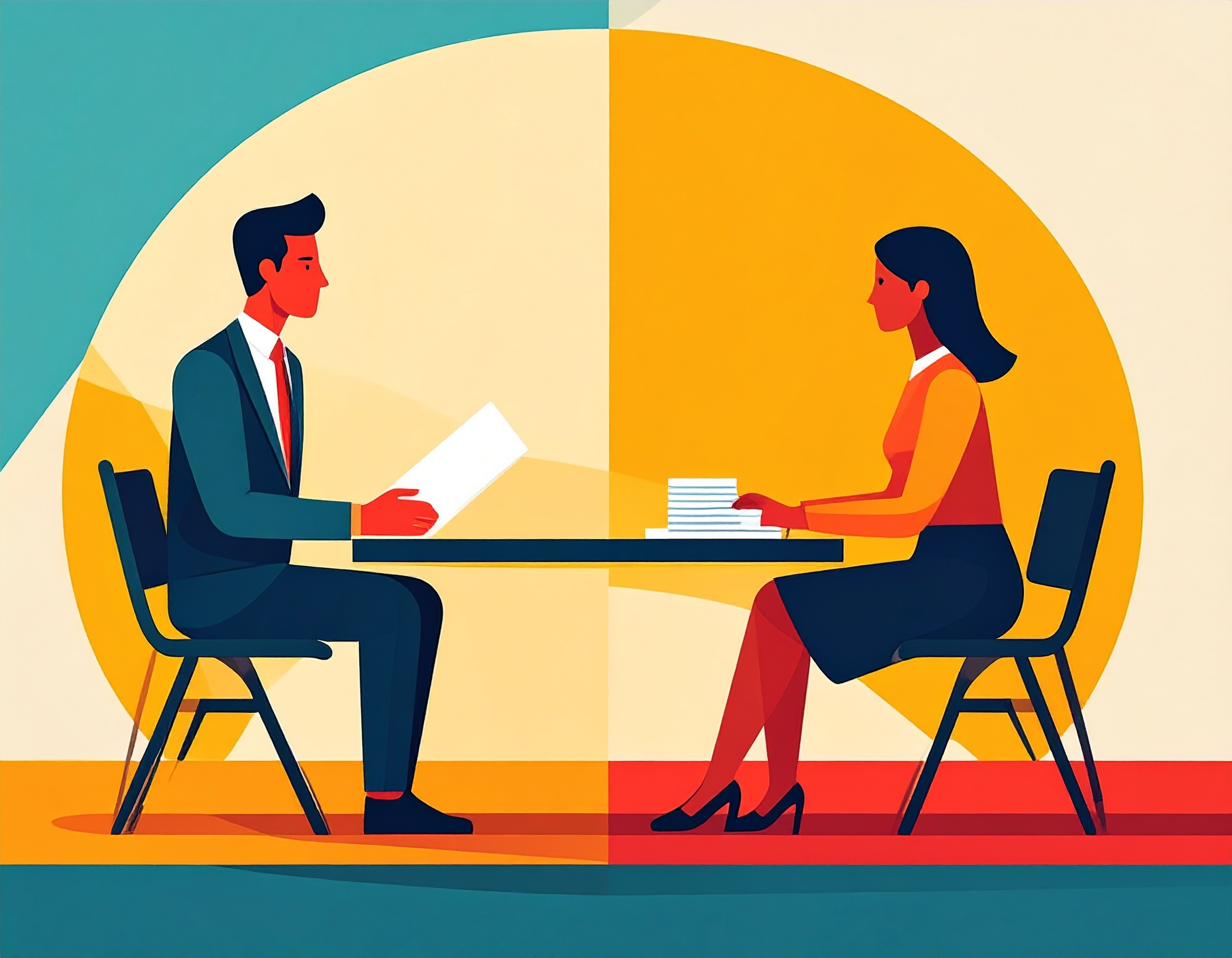 two people sitting at a table